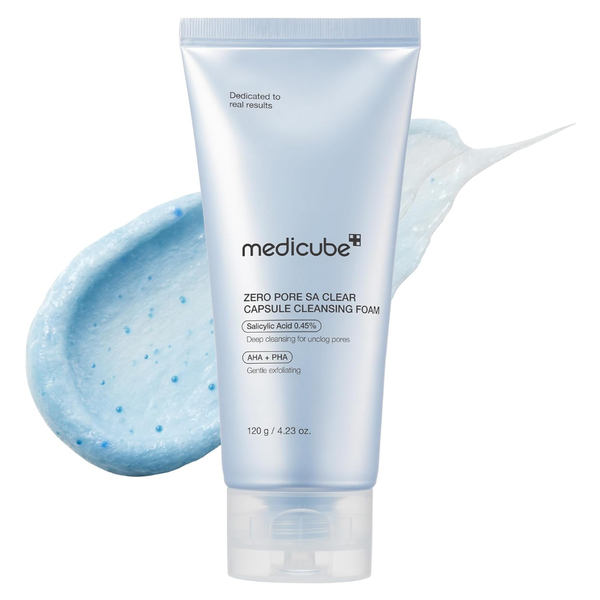 Zero Pore Clear Blue Capsule Facial Deep Cleanser for Skin Texture | 120g / 4.23 oz