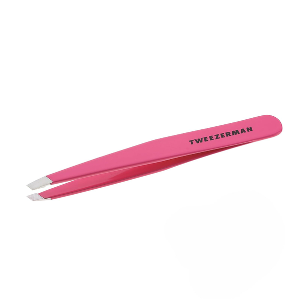 Tweezerman Stainless Steel Tweezer for Women and Men (Neon Pink)