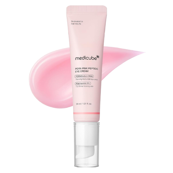 Salmon DNA PDRN Pink Peptide Eye Serum with Niacinamide and 99% Purity Retinol for Fine Lines, Uneven Skin Tone, Korean Skin Care 1.01fl.oz