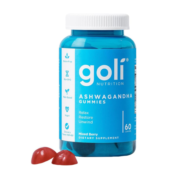 Goli Ashwagandha & Vitamin D Gummy - 60 Count - Mixed Berry