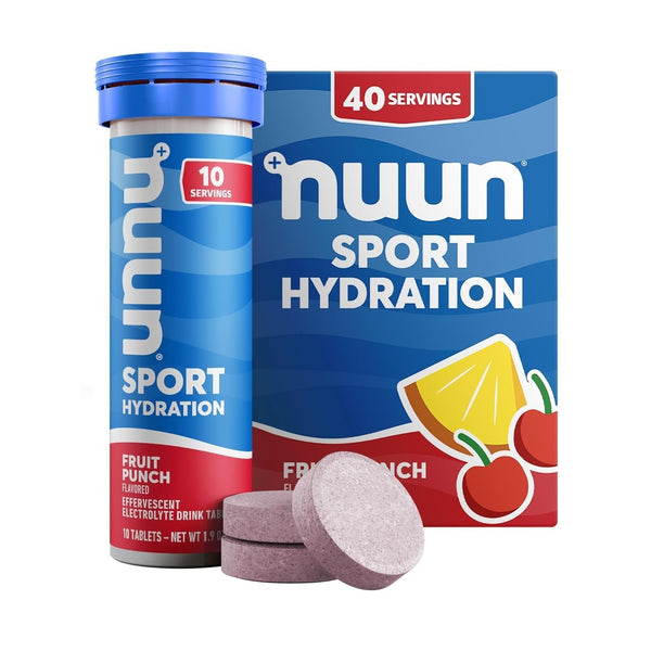 Nuun Sport Electrolyte Tablets with Magnesium 4 Pack (40 Servings Total)