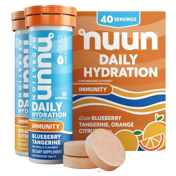 Nuun Immunity Electrolyte Tablets with Vitamin D, C, E, & A 4 Pack (40 Servings Total)