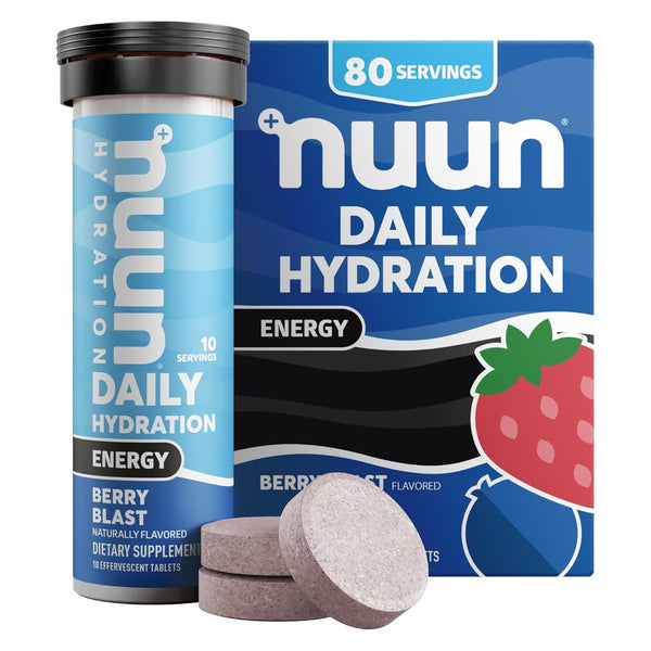 Nuun Energy Electrolyte Tablets 8 Pack (80 Servings Total)