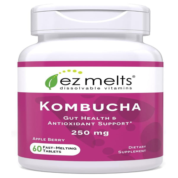 EZ Melts Dissolvable Sugar-Free Kombucha Tablets 2-Month Supply