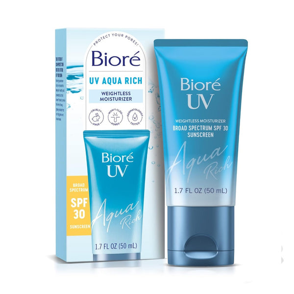 Biore UV Aqua Rich SPF 30 PA+++ Daily Moisturizer Sunscreen for Face