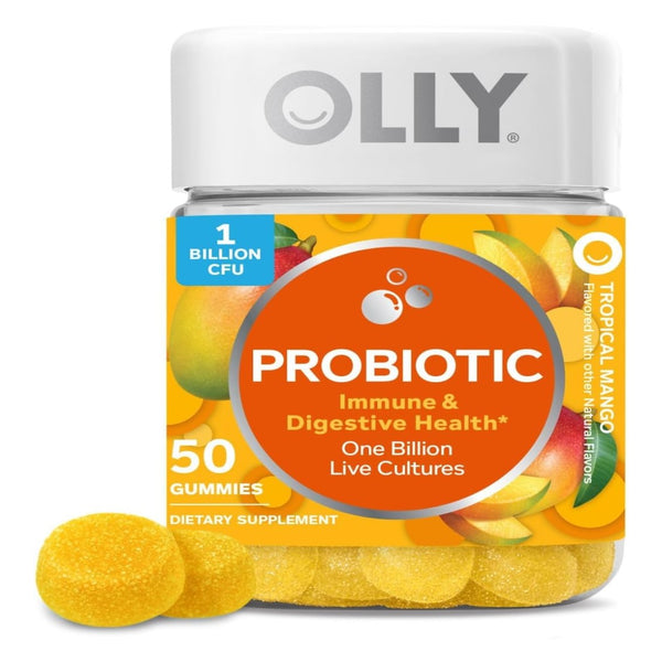 OLLY Probiotic Gummy, 25 Day Supply - 50 Count
