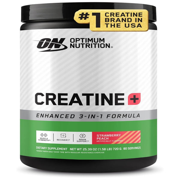 Optimum Nutrition Creatine Monohydrate Plus Powder, 720 Grams (Packaging May Vary)