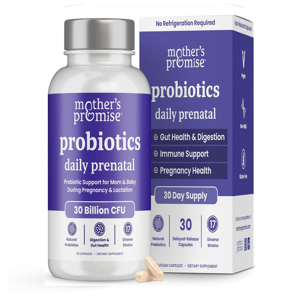 Prenatal Probiotics for Women | 30 Billion CFU, 17 Strains + Organic Prebiotics