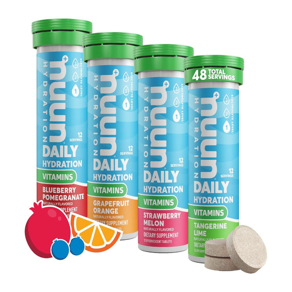 Nuun Vitamins Electrolyte Tablets with Vitamin, Folic Acid 4 Pack
